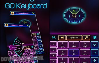 Neon lights go keyboard theme