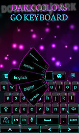 dark colors go keyboard theme