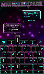 dark colors go keyboard theme