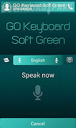 go keyboard soft green theme