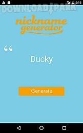 nickname generator