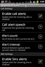 talking sms and caller id free