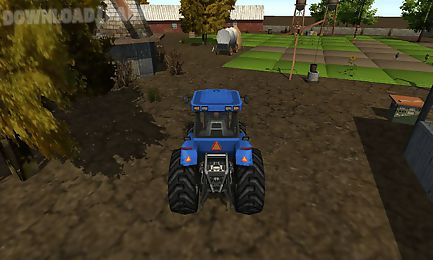 farm tractor driver 3d parking