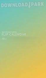 flip calendar + widget