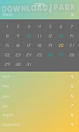 flip calendar + widget