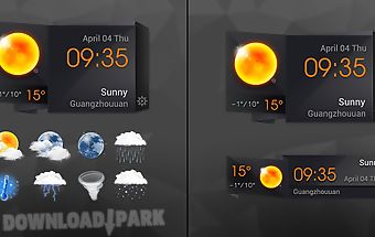 3d clock current weather free