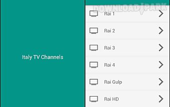 Italy tv channels