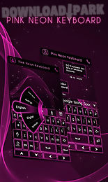 go keyboard pink neon theme