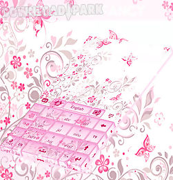 keyboard fancy pink