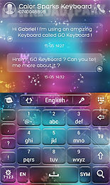 go keyboard color sparks theme