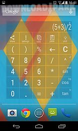 widget calculator multicolor