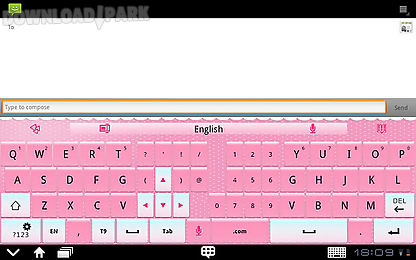 go keyboard pink theme(pad)