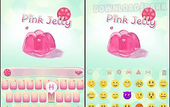 Pink jelly kika keyboard theme
