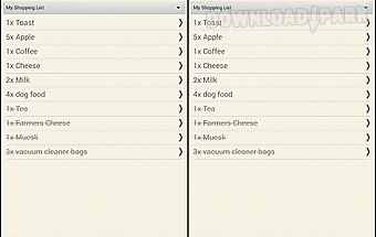 Shopping grocery list - free
