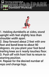 dumbbell workout with animations