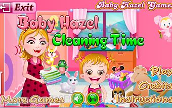 Baby hazel cleaning time