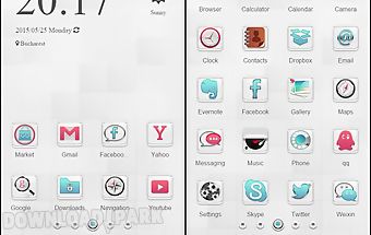 Clear white launcher