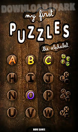 first kids puzzles: alphabet