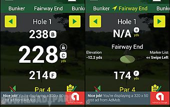 Free golf gps app - freecaddie
