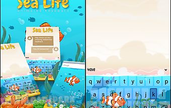 Sea life animated keyboard