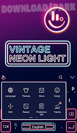 vintage neonlight theme
