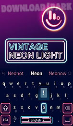 vintage neonlight theme