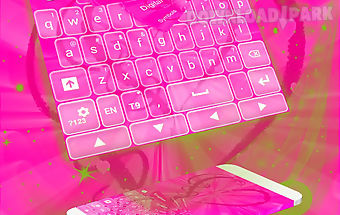 Keyboard pink heart