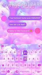 pink cloud kika keyboard theme