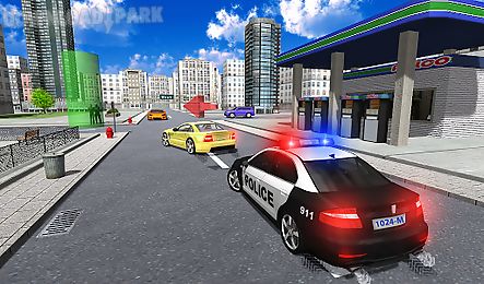 police car driver city