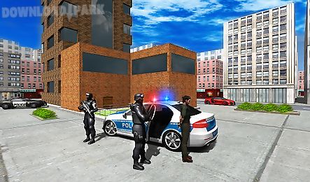 police car driver city
