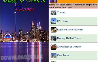 Places to visit in toronto
