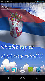 3d serbia flag live wallpaper