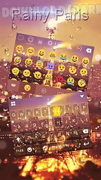 rainy paris emoji ikeyboard