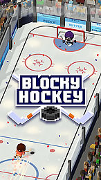 blocky hockey: ice runner