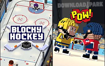 Blocky hockey: ice runner
