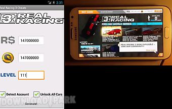Real racing 3 cheats unofficial