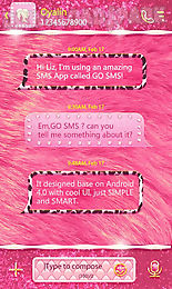 go sms pro luxury pink theme