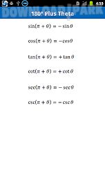 trigonometry formulas free