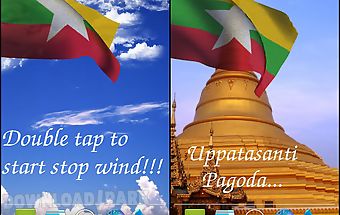3d myanmar flag live wallpaper
