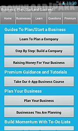 business plan & start startup