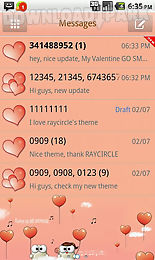 my valentine go sms theme