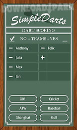 simple darts - dart scoring