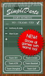 simple darts - dart scoring