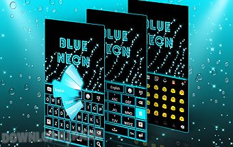Blue neon go keyboard