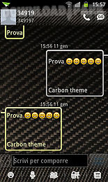 go sms pro carbon fiber theme