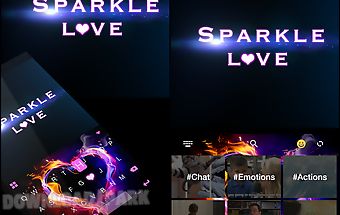 Sparkle love emoji ikeyboard💖
