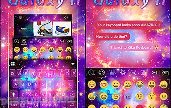 Galaxy2 emoji ikeyboard theme