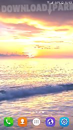 sunset beach live wallpaper