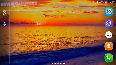 sunset beach live wallpaper