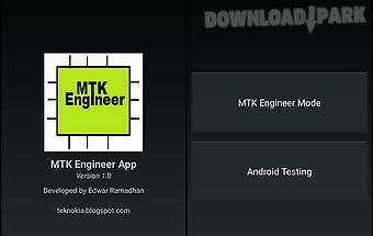 Mtk engineer app